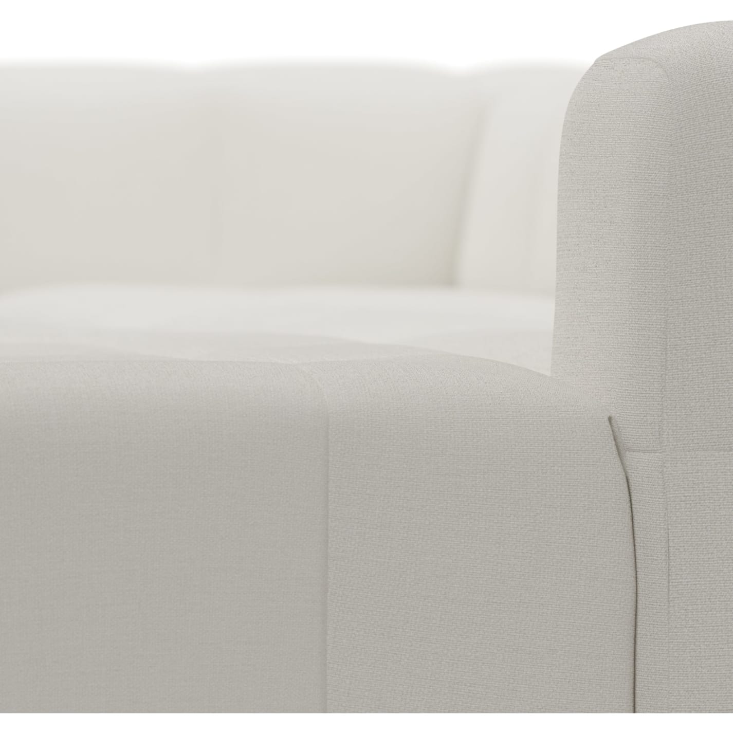Lucello Tribute Ice Modular Sofa with Ottoman - 4 Piece color Tribute Ice