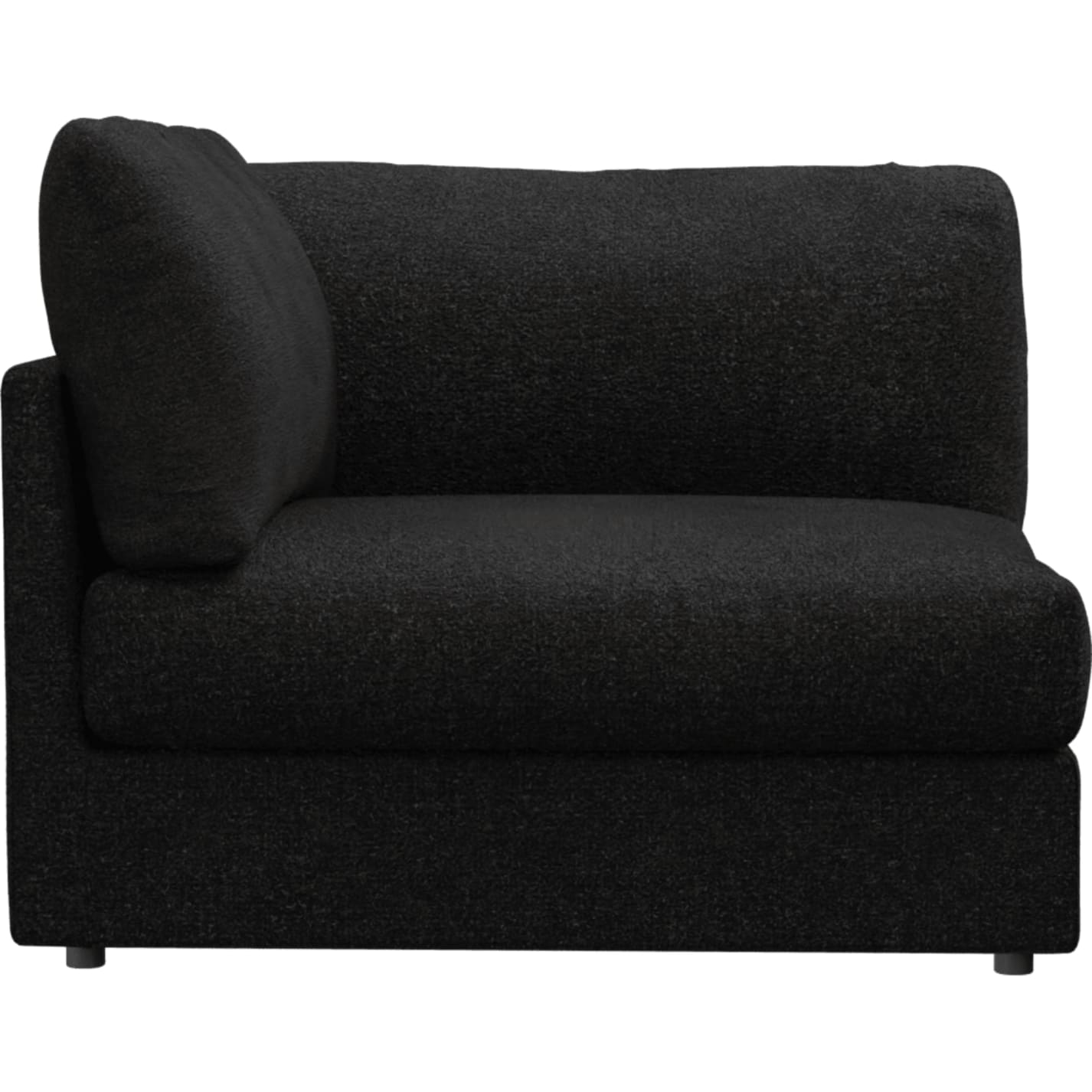 Finley California Charcoal Right Arm Facing Sofa Chair Module color California Charcoal