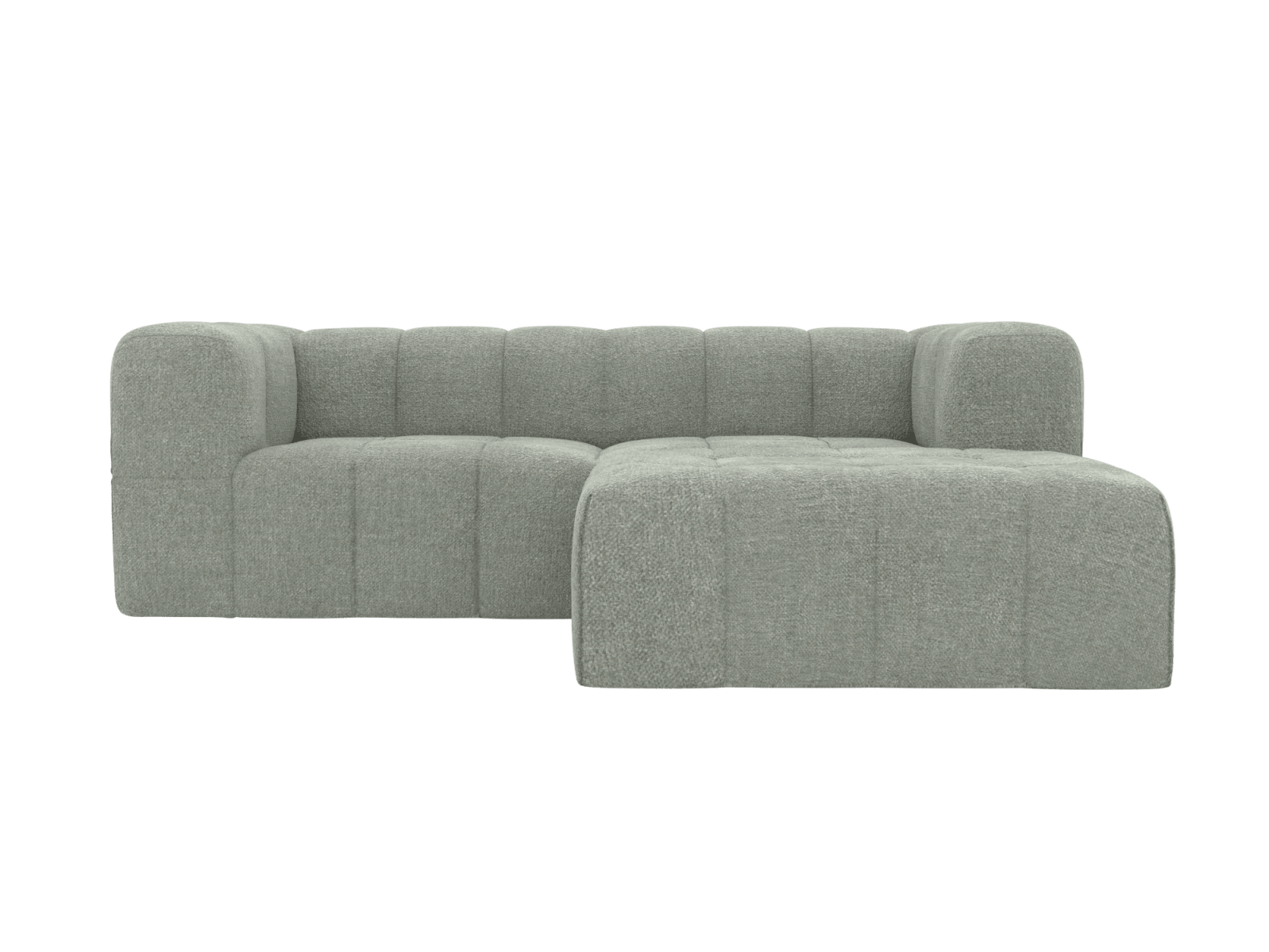 Lucello Avon Sage Modular Sofa with Ottoman - 3 Piece color Avon Sage