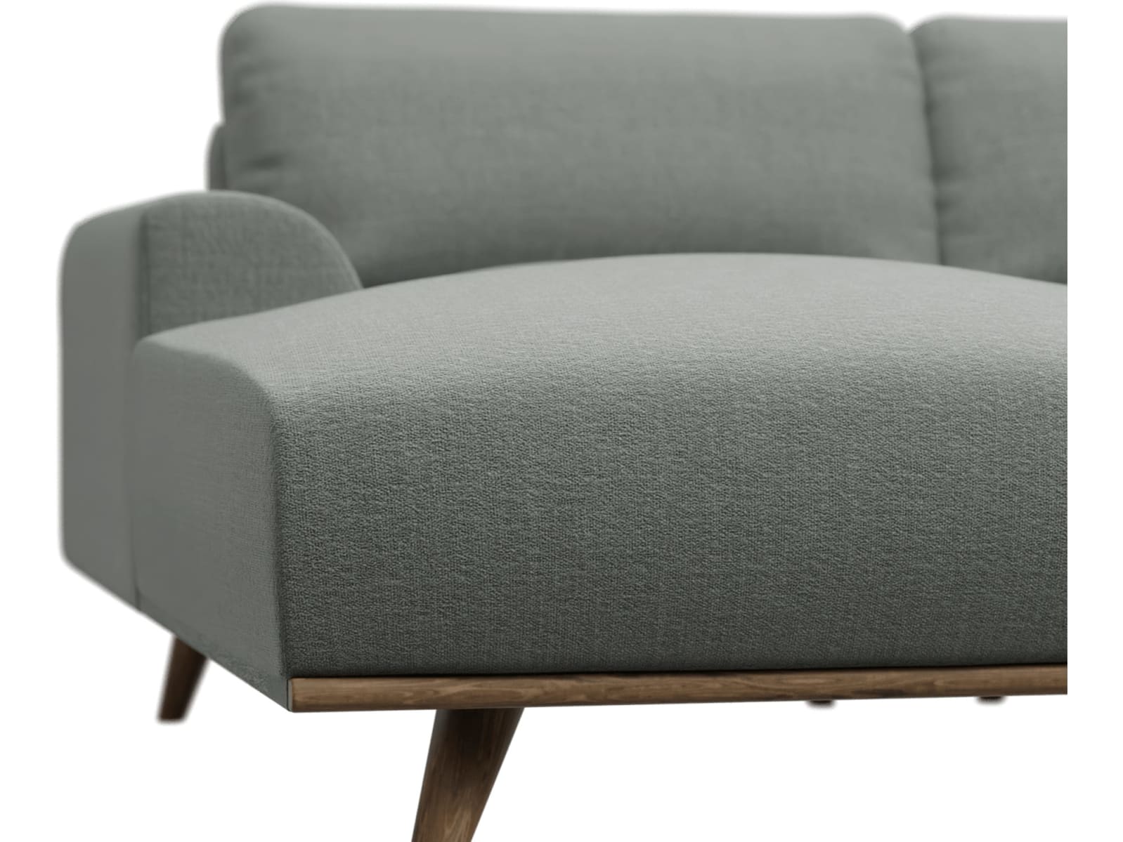 Dane Tribute Storm Chaise Sofa - 3 Seater color Tribute Storm