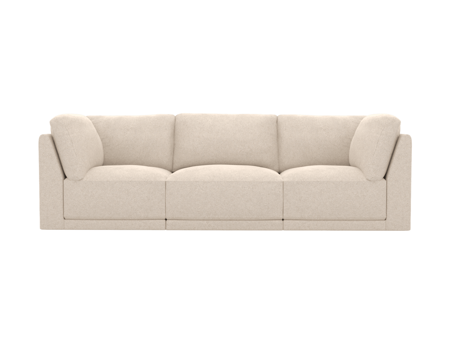 Emily Modular Sofa Avon Taupe - 3 Piece color Avon Taupe