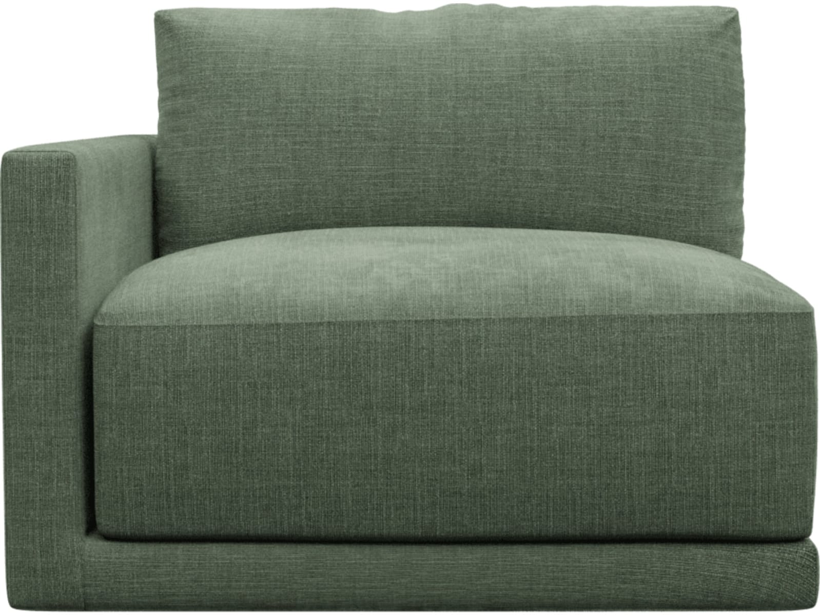 Haven Tribute Dark Jade Left Arm Facing Chair Sofa Module color Tribute Dark Jade