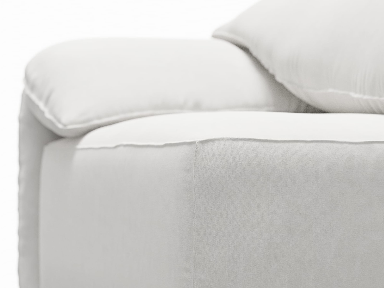 Clarence Muse Frost 2 Seat Left Arm Facing Sofa Module color Muse Frost