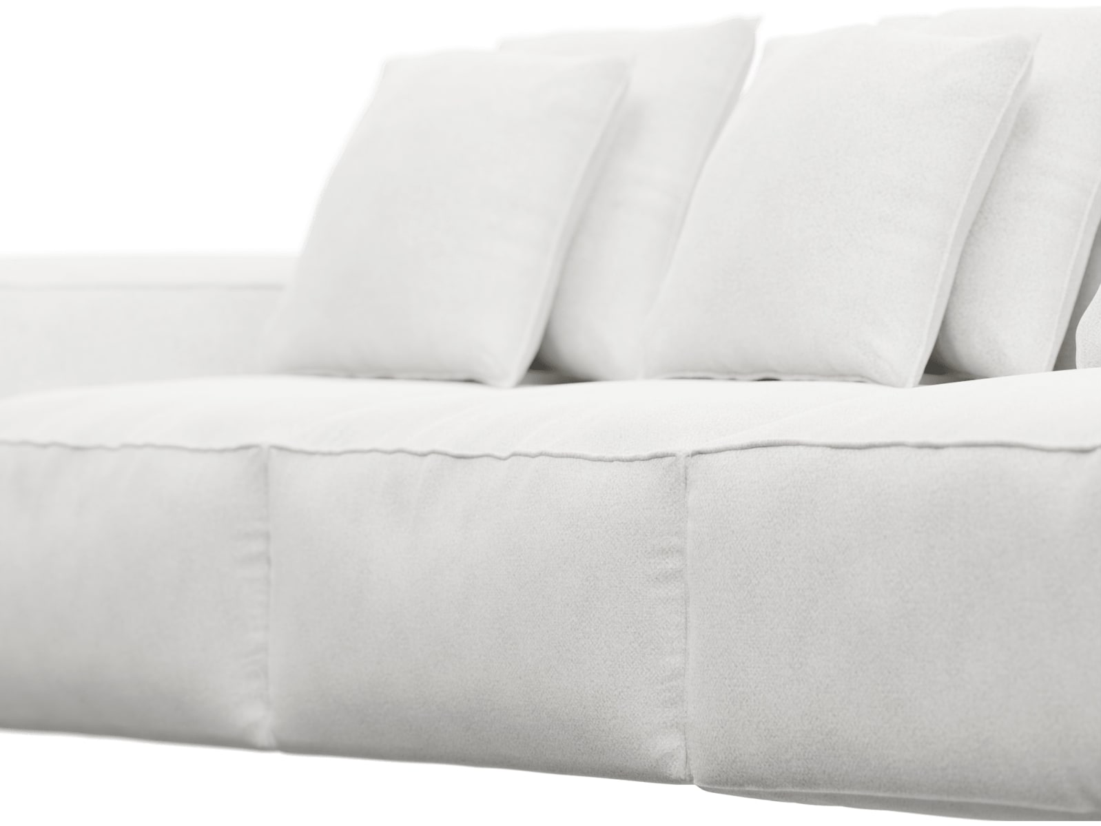 Riley Noa Fog Modular Sofa - 1x Arm, 2x Armless, 1x Right Terminal color Noa Fog