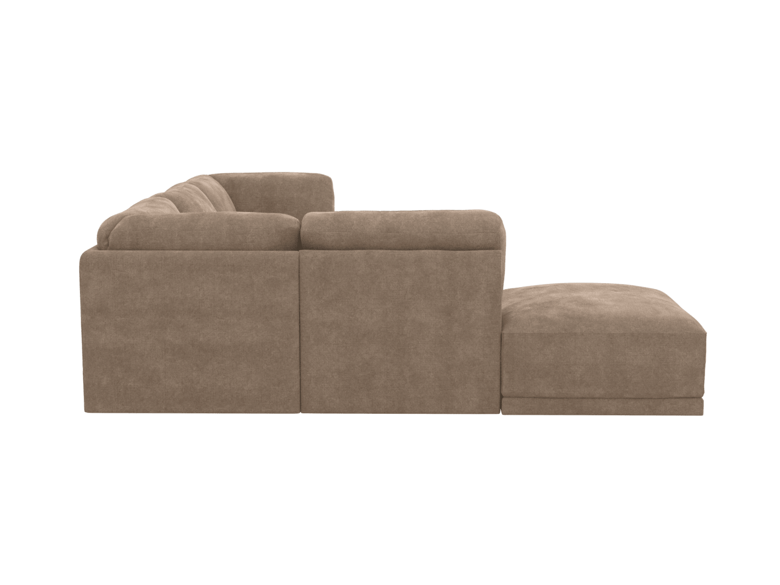 Emily Modular Sofa Tribute Walnut - 5 Piece color Tribute Walnut