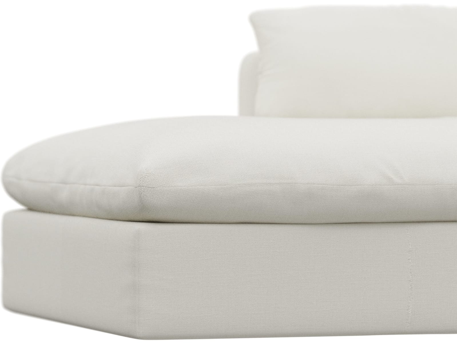 Willow Tribute Shell Chaise Left Arm Facing Sofa Module color Tribute Shell