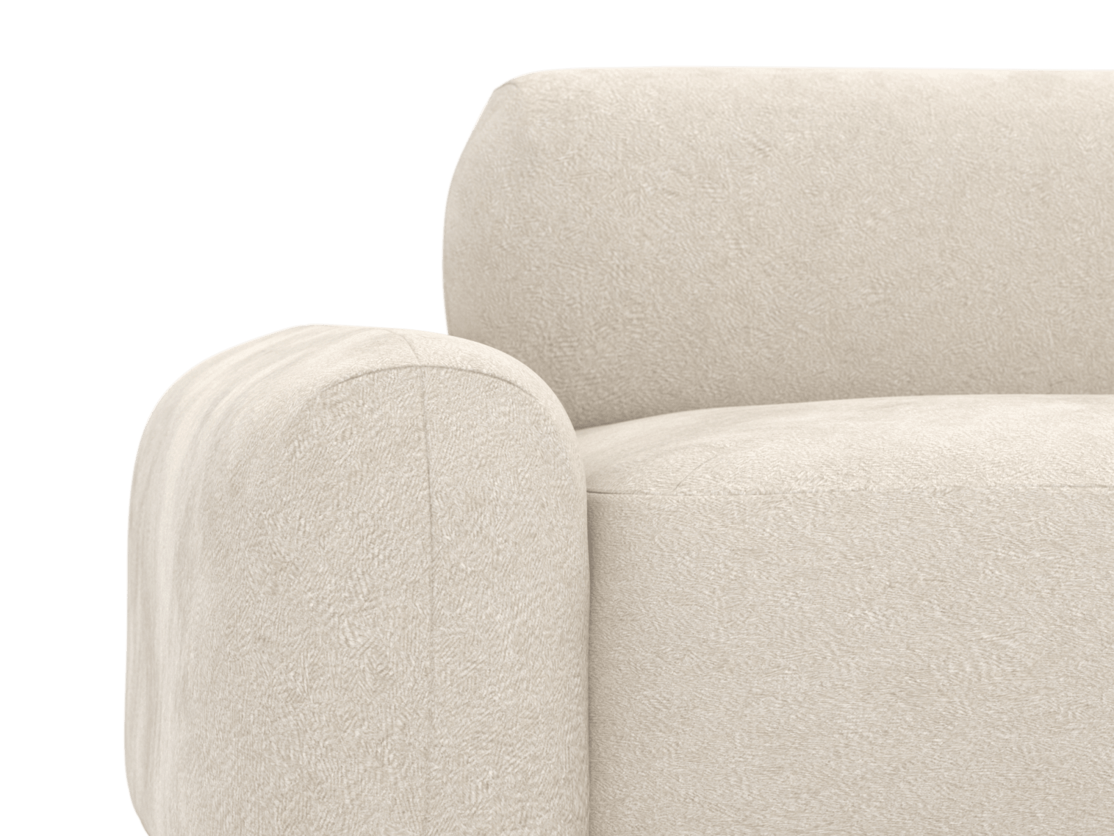 Beckett Muse Flax Modular Sofa - 7 Seater color Muse Flax