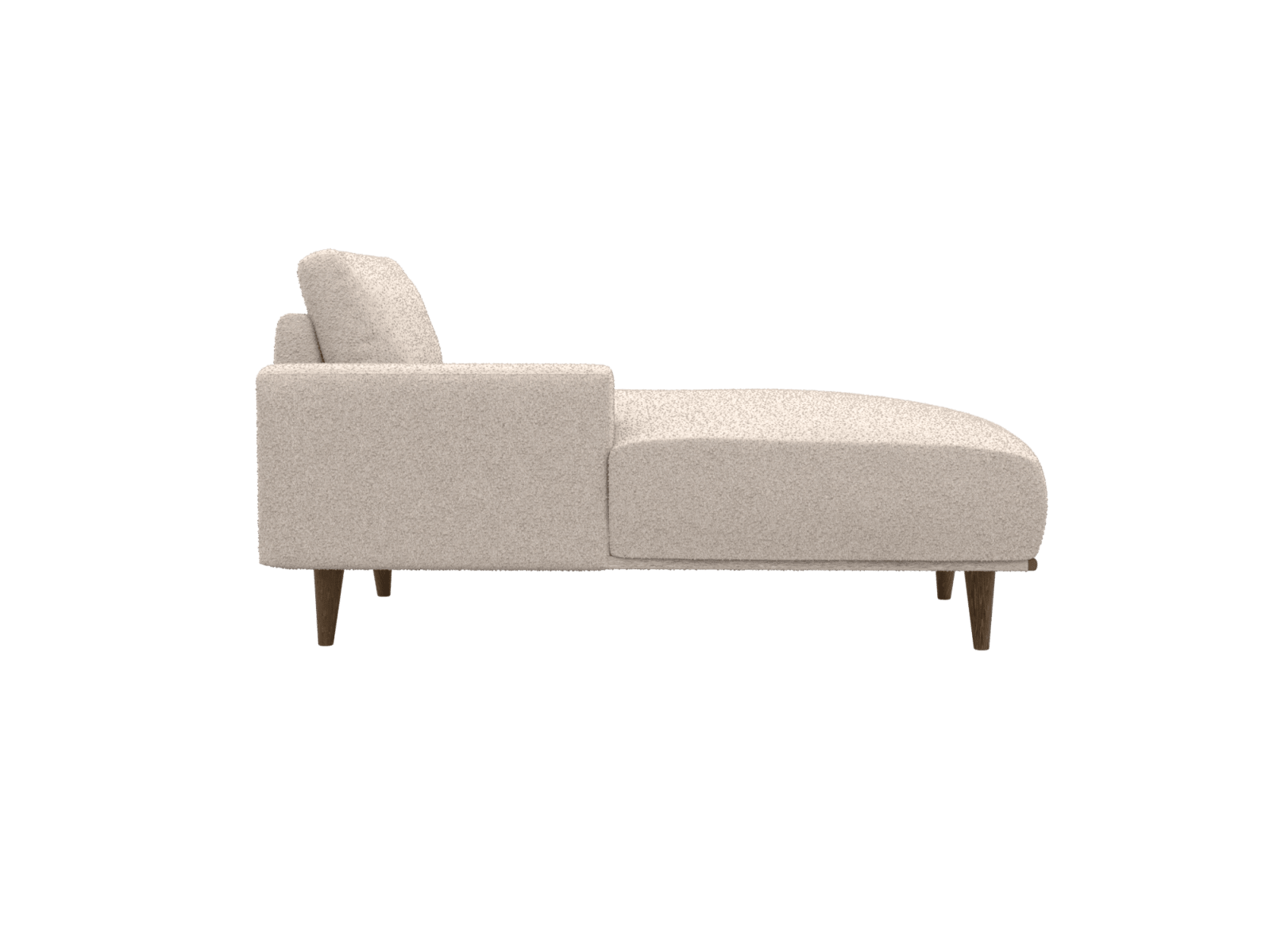 Dane Boucle Pumice Chaise Left Arm Facing Sofa Module color Boucle Pumice
