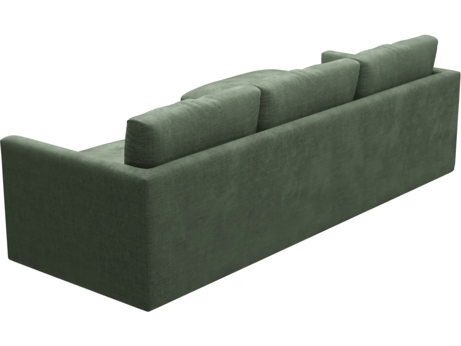 Haven Tribute Dark Jade Chaise Sofa - 3 Seater color Tribute Dark Jade