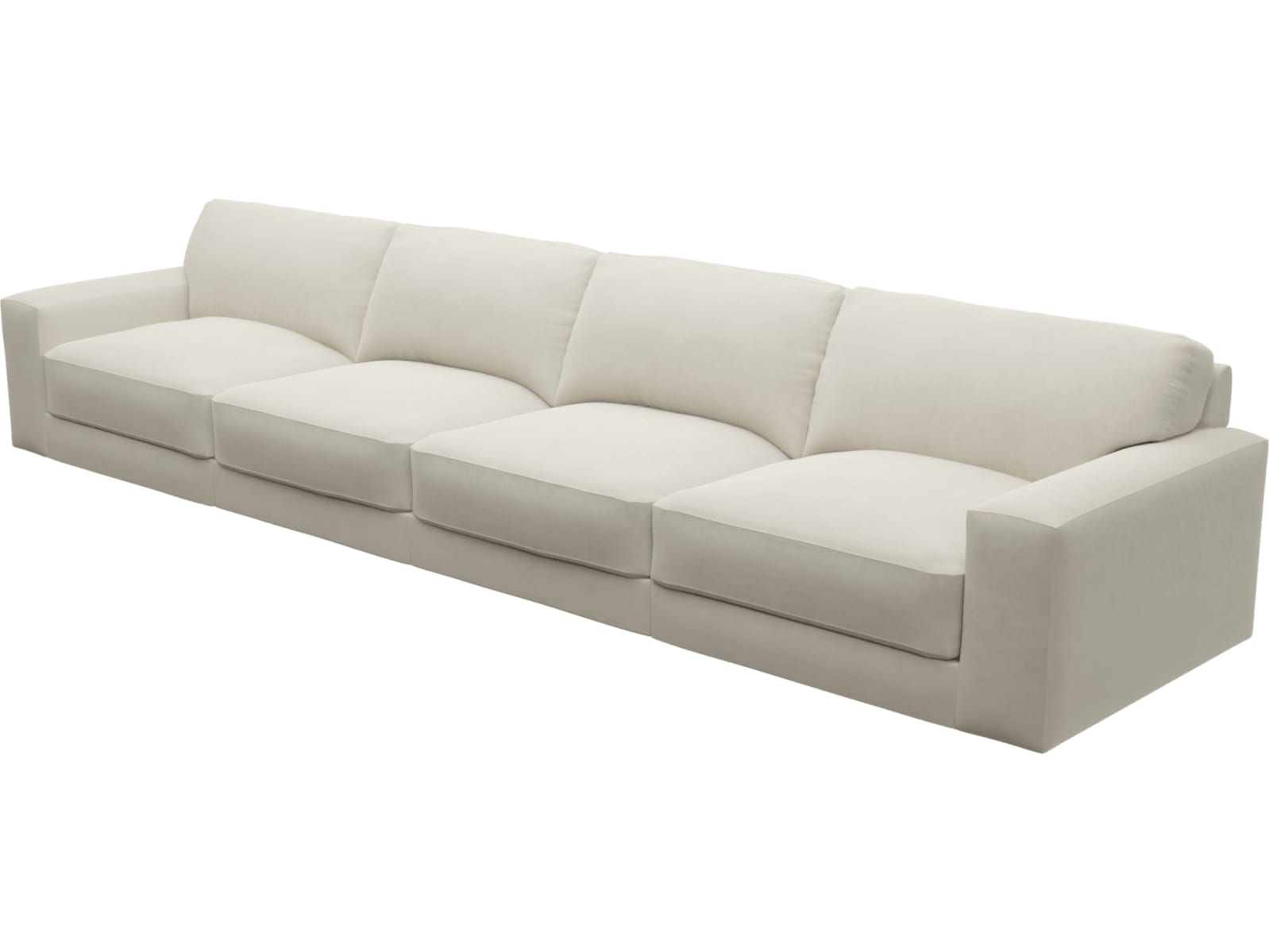 Monica Muse Flax Sofa - 4 Seater color Muse Flax