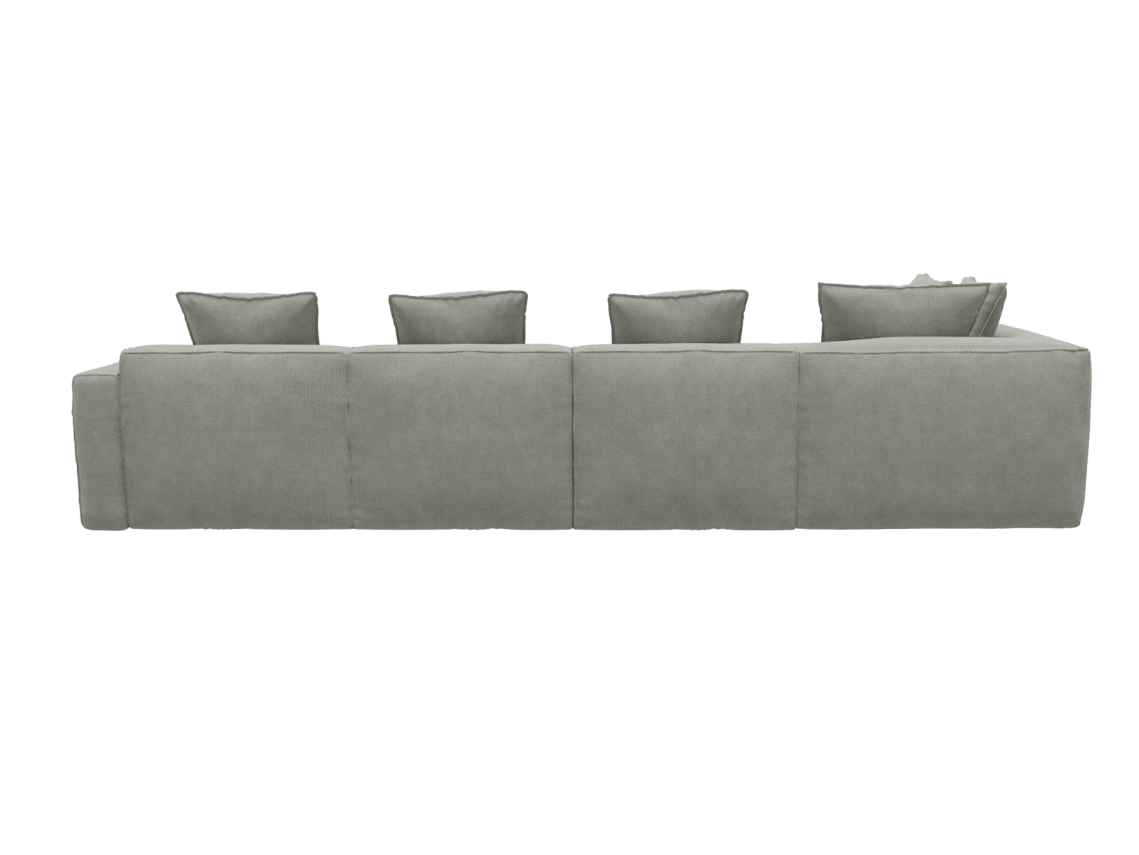 Riley Apt Toorak Pebble Sofa - 6 Seater LAF Terminal color Toorak Pebble