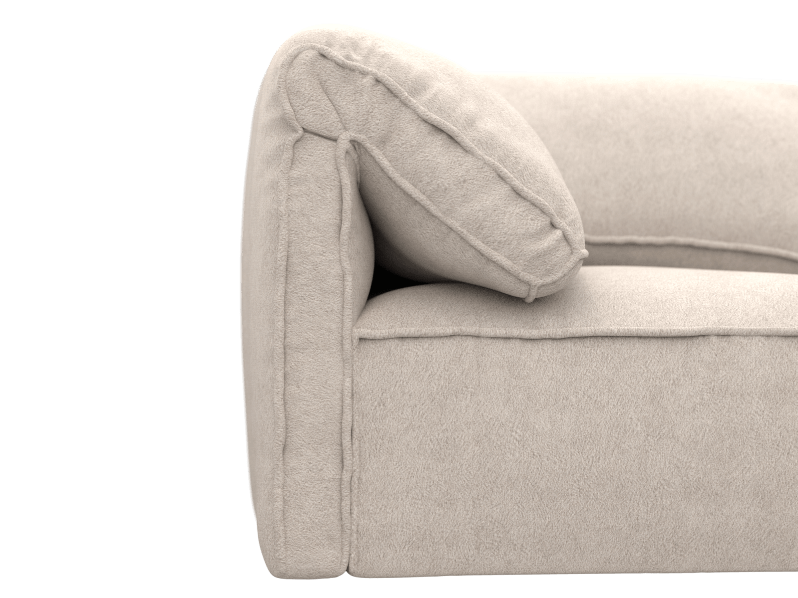 Kai Noa Desert Modular Sofa with Ottoman - 4 Seater color Noa Desert