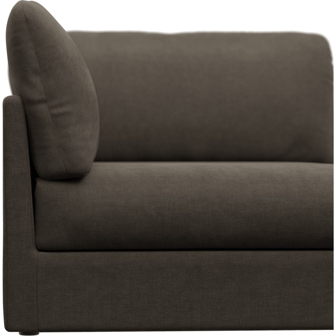 Finley Muse Mink Corner Sofa Chair Module color Muse Mink