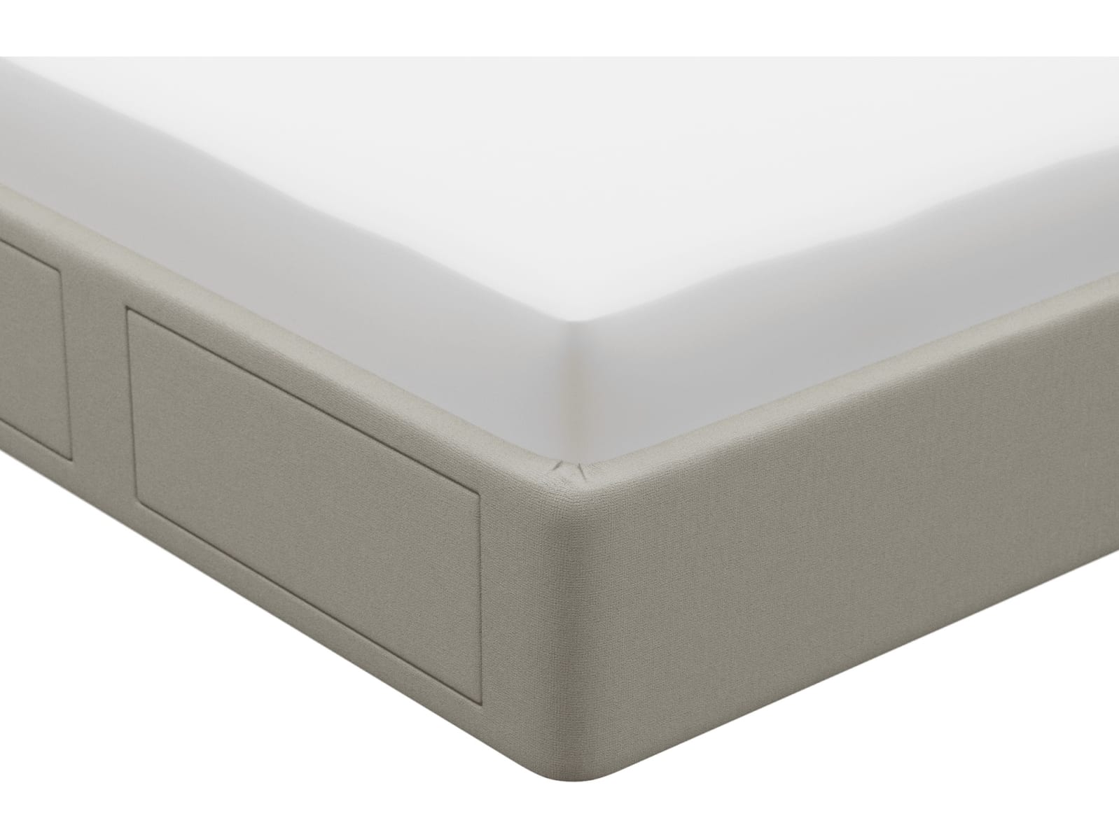 Zenith Storage Drawer Bed Base View Cream color View Cream