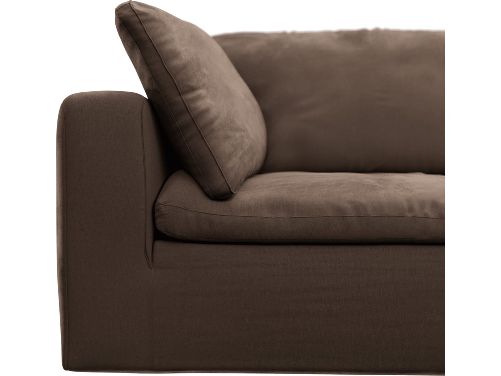 Cloud Deep Muse Chocolate Modular Sofa - 4 Seater color Muse Chocolate