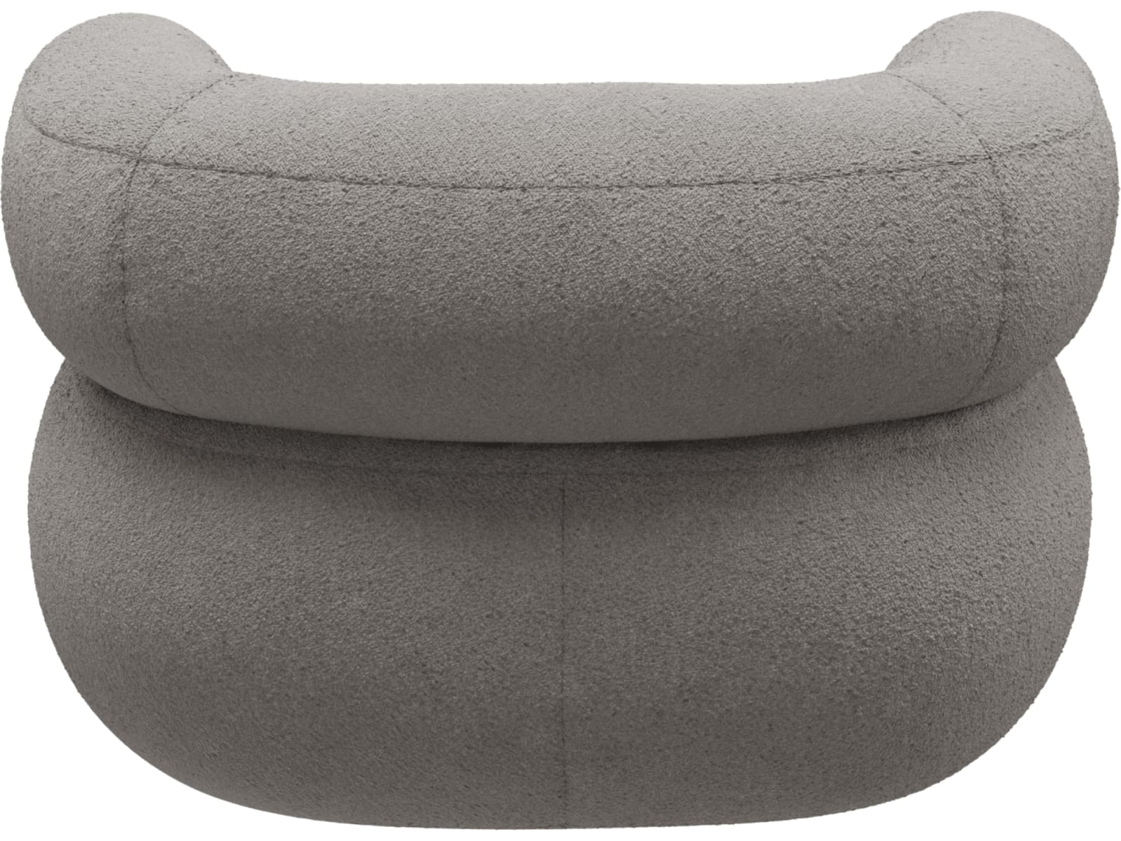Colette Boucle Pumice Swivel Armchair color Boucle Pumice
