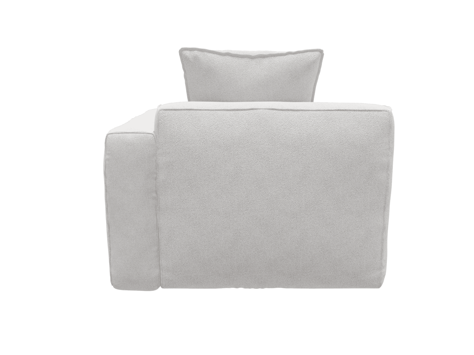 Riley Apt Noa Fog Right Arm Facing Chair Module color Noa Fog