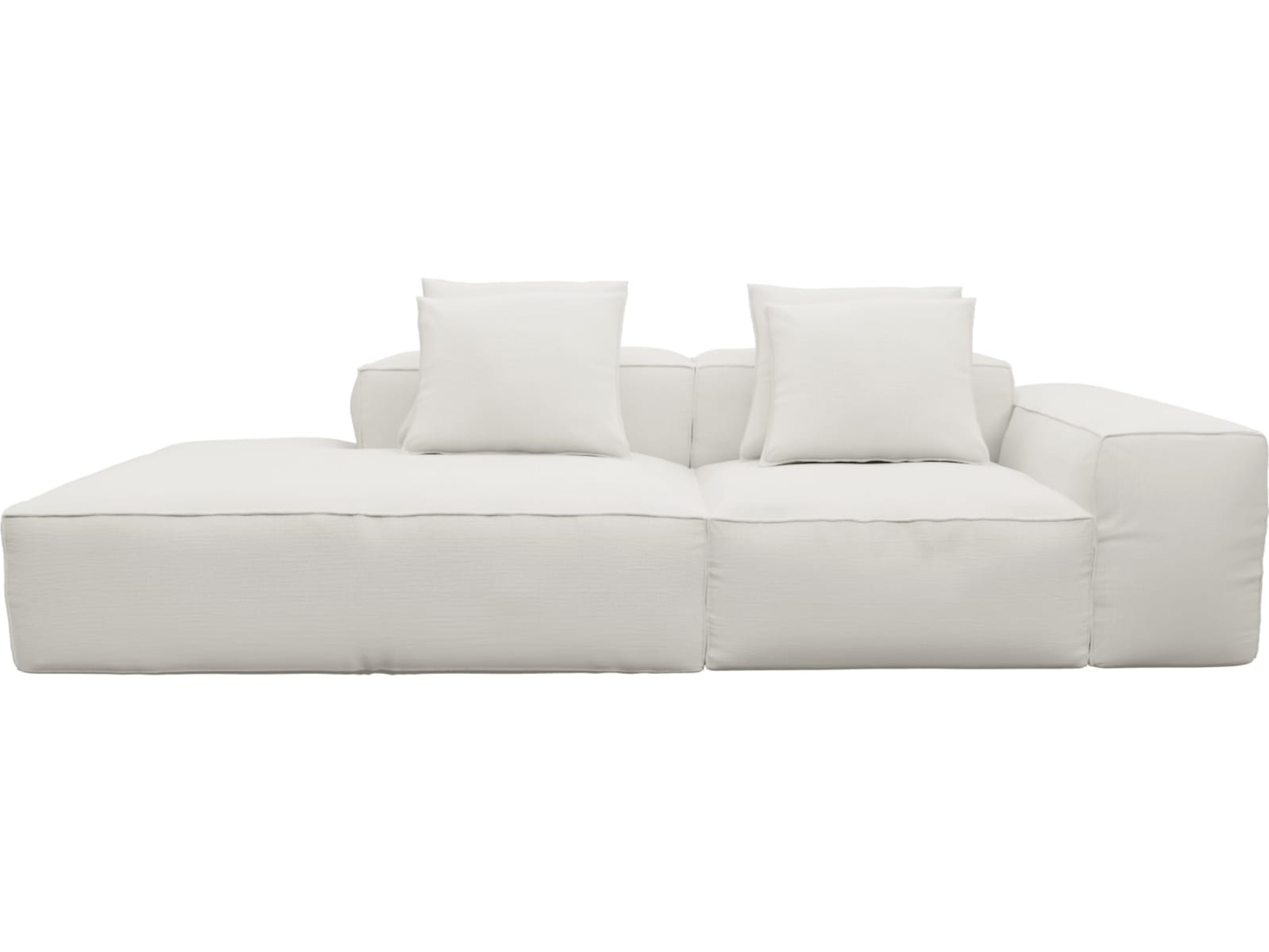 Riley Tribute Ice Modular Sofa - 1x Arm, 1x Armless, 1x Left Terminal color Tribute Ice