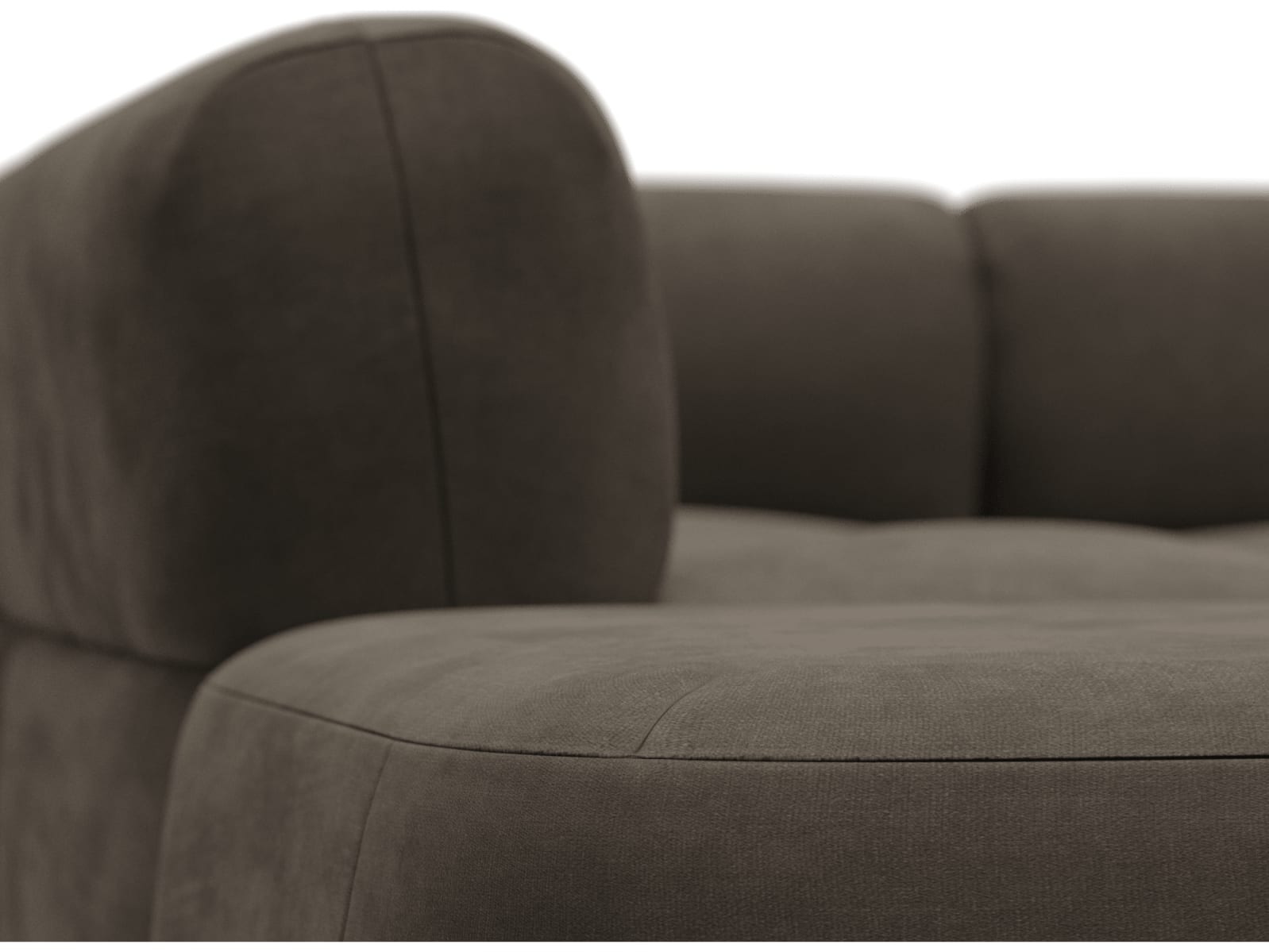 Beckett Muse Mink Modular Sofa - 7 Piece color Muse Mink