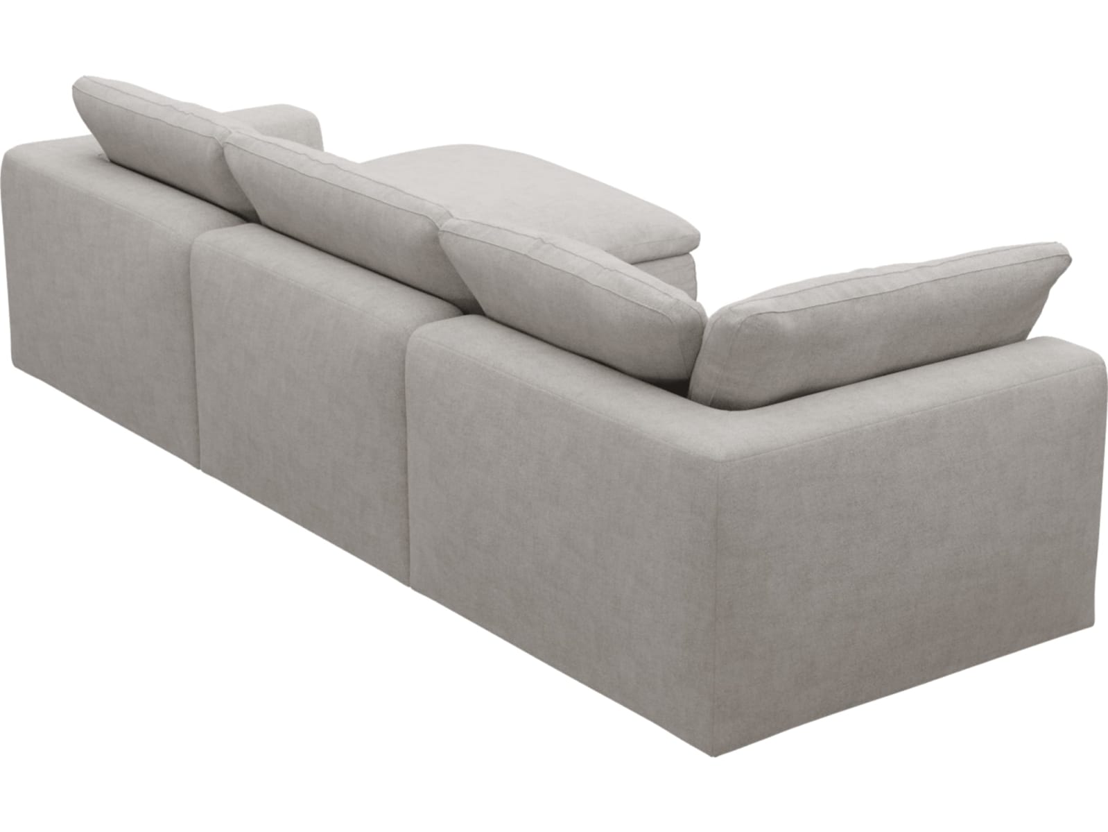 Cloud Deep Avon Mineral Modular Sofa - 3 Seater Chaise color Avon Mineral