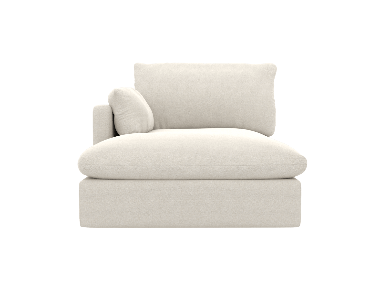Willow California Ivory Chaise Left Arm Facing Sofa Module color California Ivory