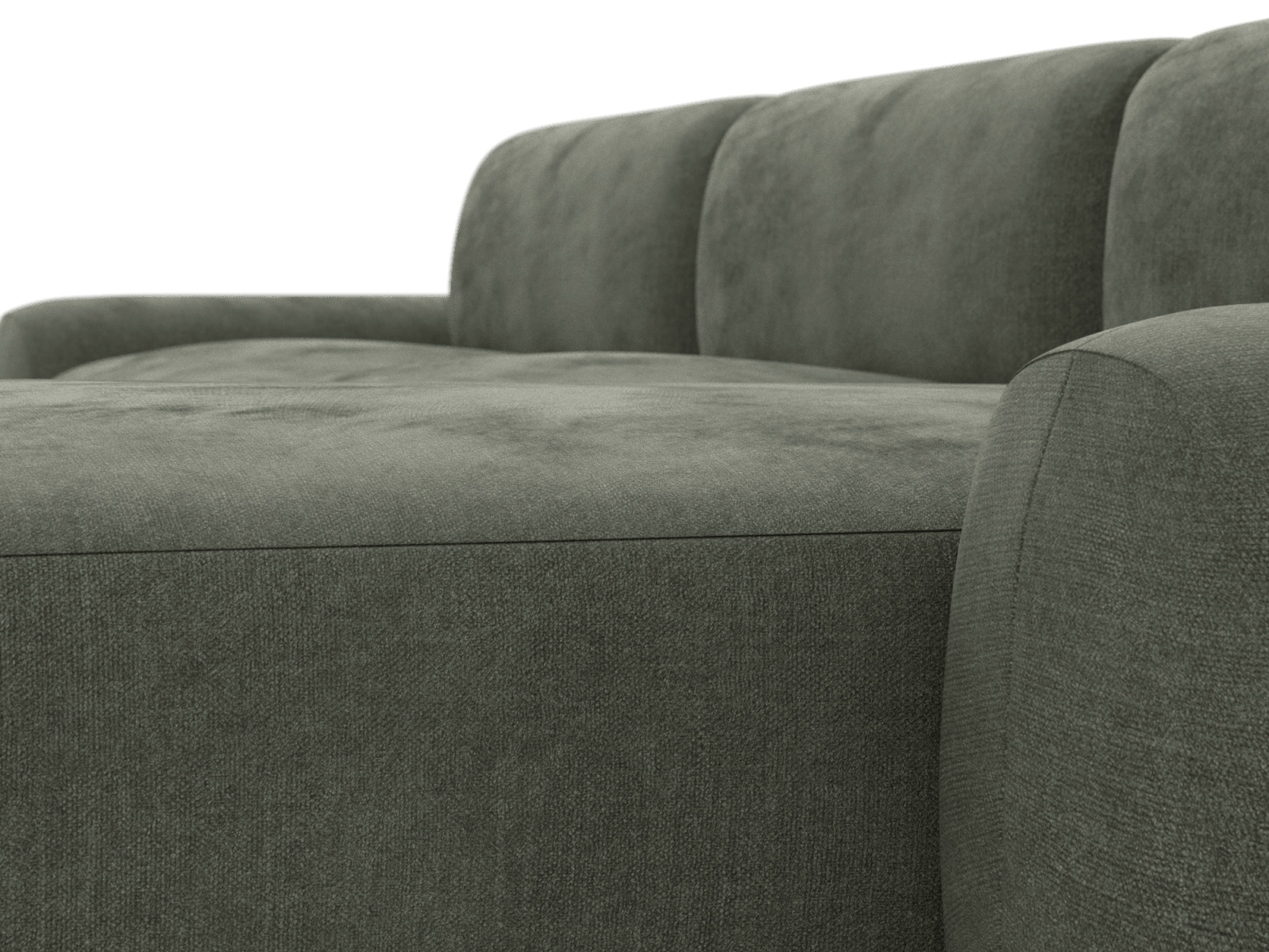 Beckett Tribute Dark Jade Modular Chaise Sofa - 3 Seater color Tribute Dark Jade