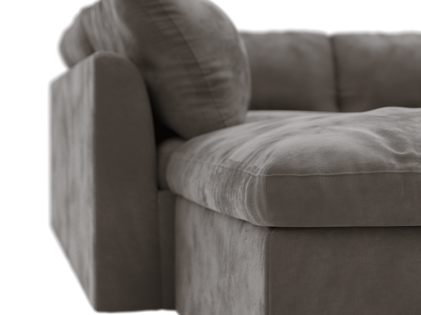 Retreat Muse Mink Modular Sofa - 6 Seater LAF Terminal color Muse Mink
