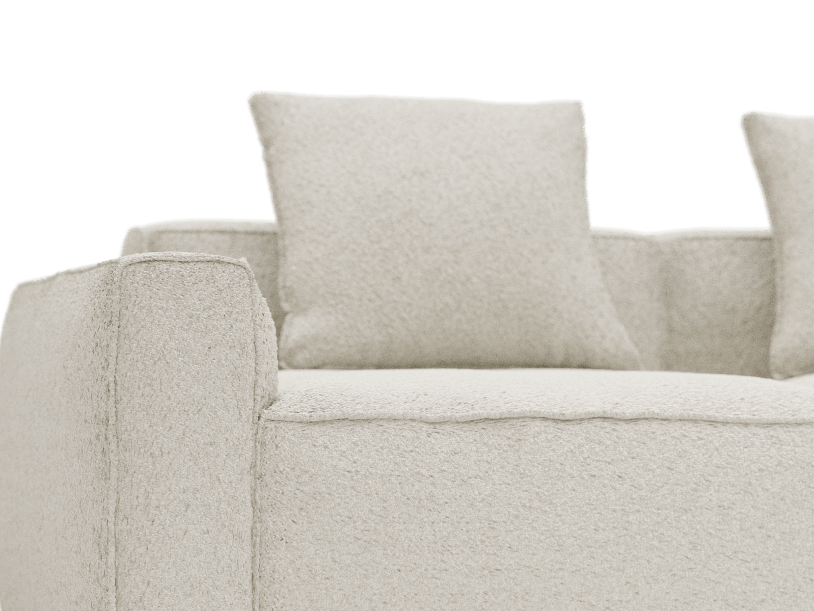 Riley Apt Boucle Ivory Sofa - 5 Seater RAF Terminal color Boucle Ivory