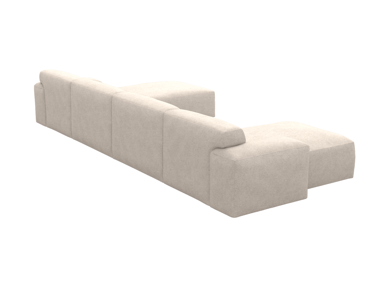 Copenhagen Noa Desert Chaise Sofa - 5 Seater U Shaped Modular color Noa Desert