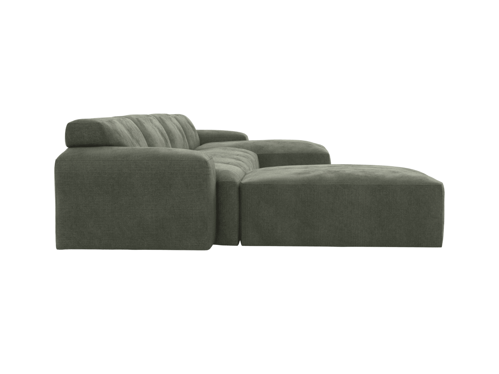 Copenhagen Tribute Dark Jade Chaise Sofa - 5 Seater U Shaped Modular color Tribute Dark Jade