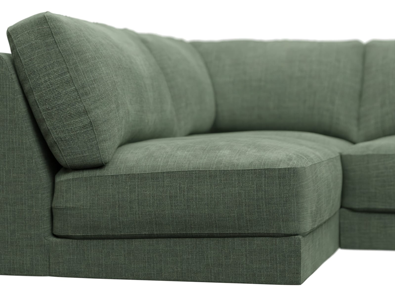 Monica Tribute Dark Jade Sofa - 4 Seater LAF Terminal color Tribute Dark Jade