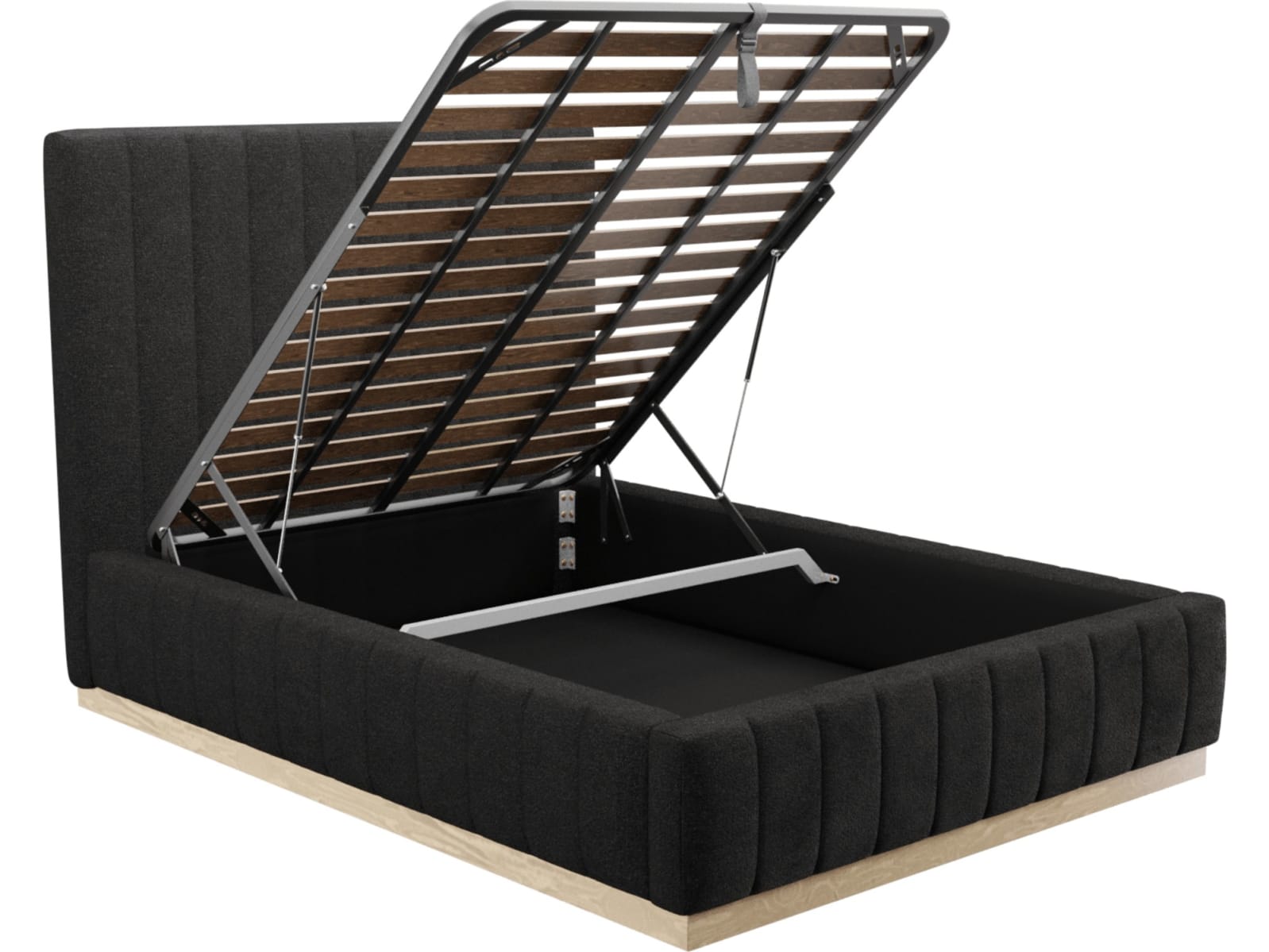 Brentwood Gas Lift Bed California Charcoal color California Charcoal