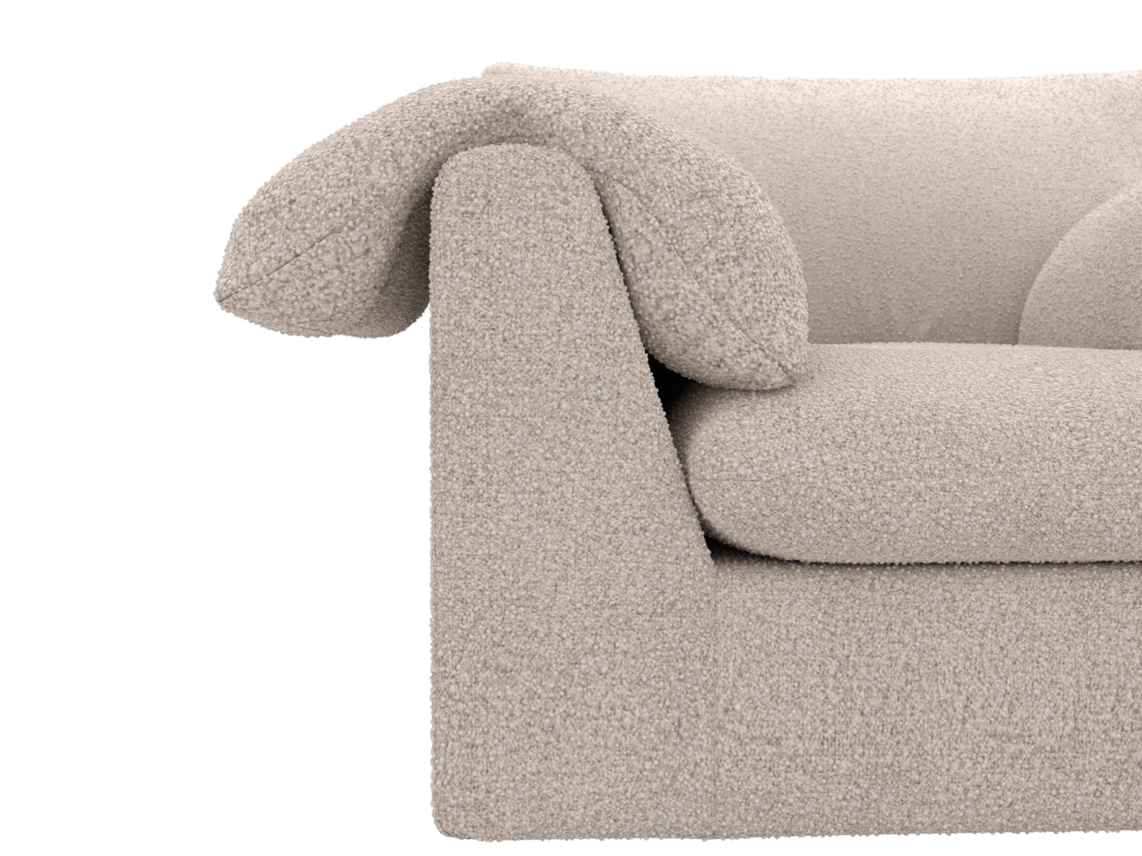 Ludlow Boucle Pumice Armchair color Boucle Pumice