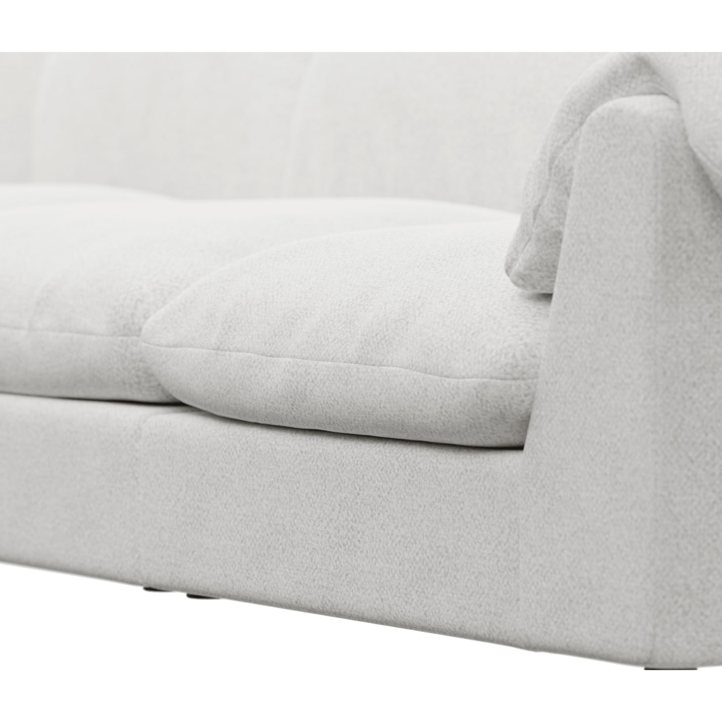 Ludlow Noa Fog Corner Sofa - 5 Seater color Noa Fog