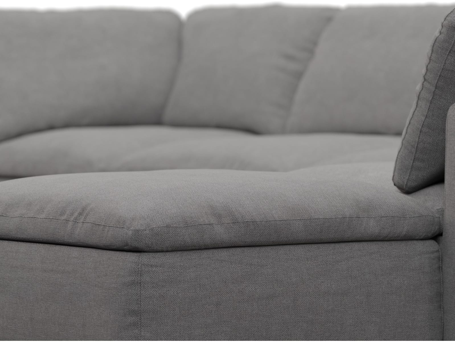 Cloud Deep California Slate Modular Sofa - 6 Piece color California Slate