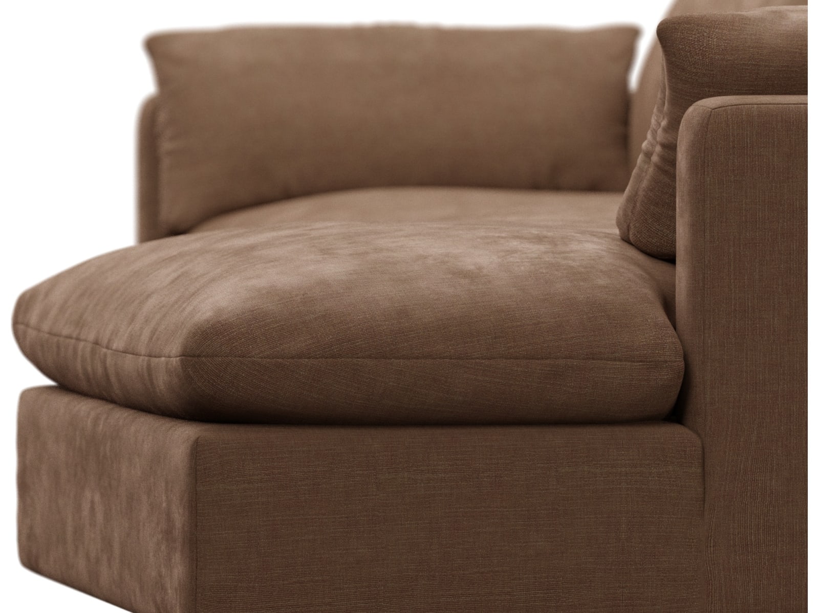 Willow Tribute Chestnut Chaise Sofa - 3 Seater color Tribute Chestnut