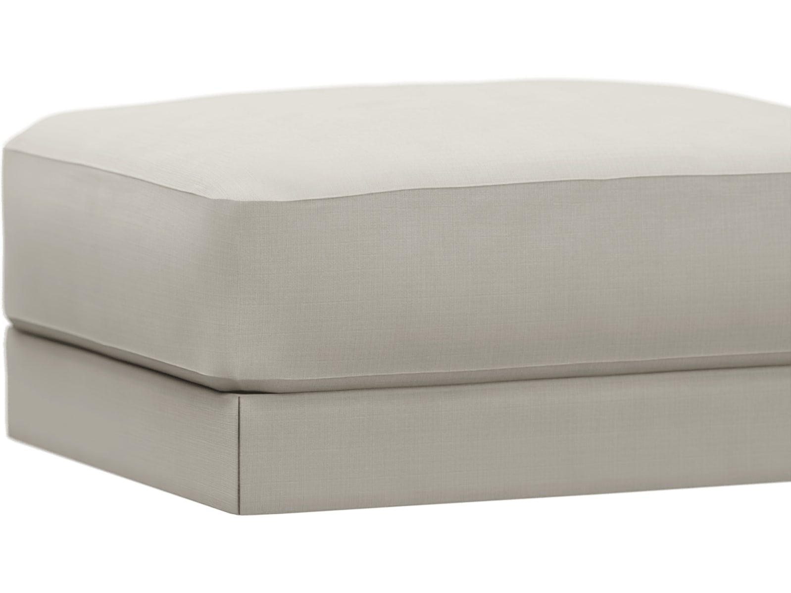 Monica Toorak Pearl Ottoman color Toorak Pearl