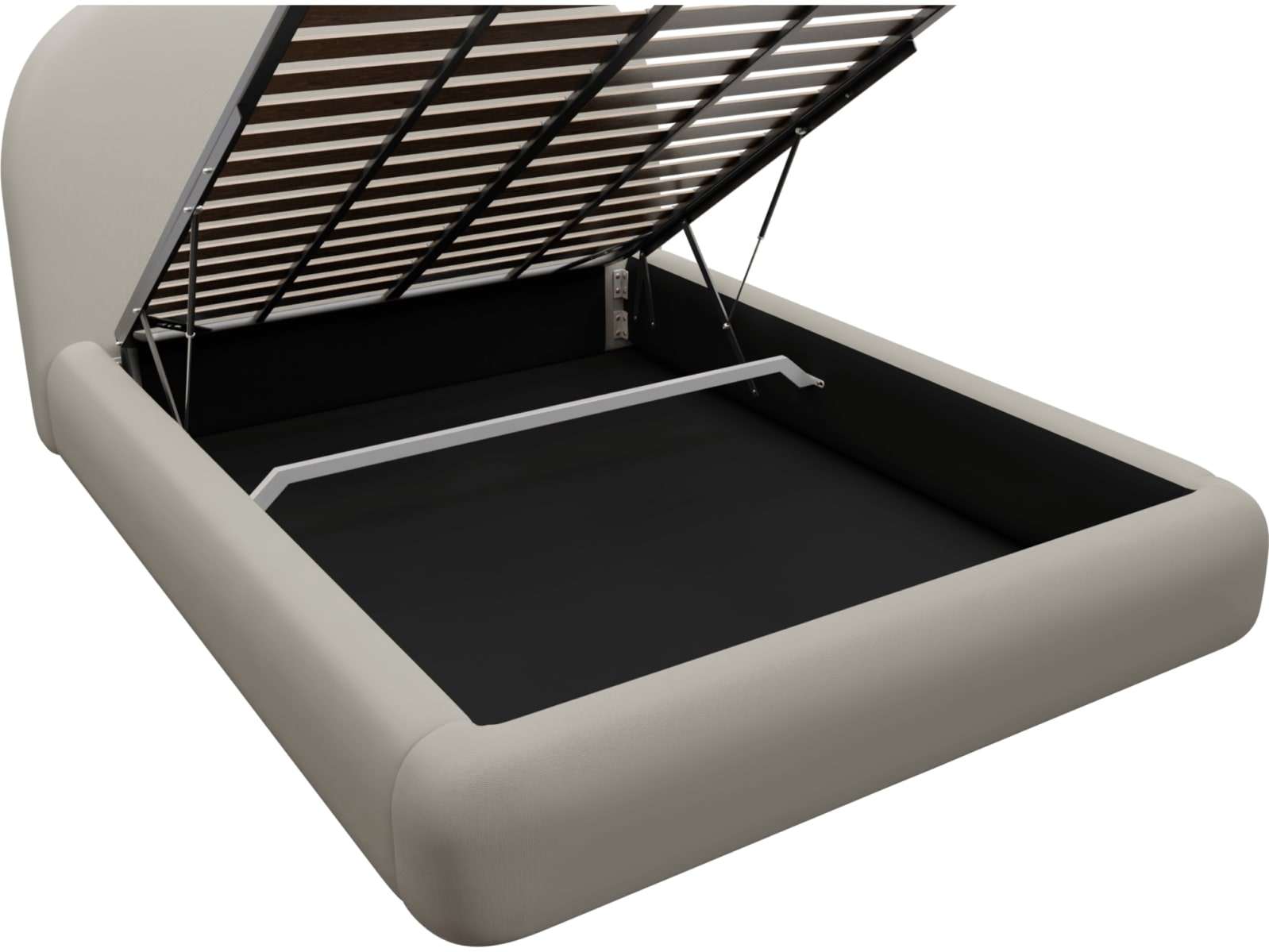 Capri Gas Lift Bed View Cream color View Cream