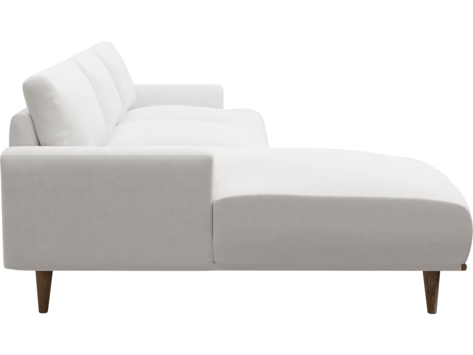 Dane Muse Frost Chaise Sofa - 3 Seater color Muse Frost