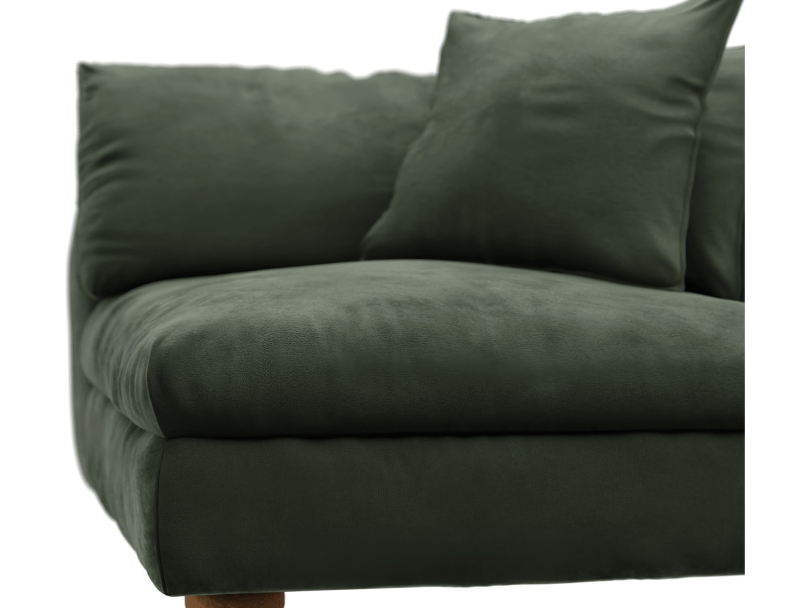 Tully Muse Forest Right Arm Facing Chair Module color Muse Forest