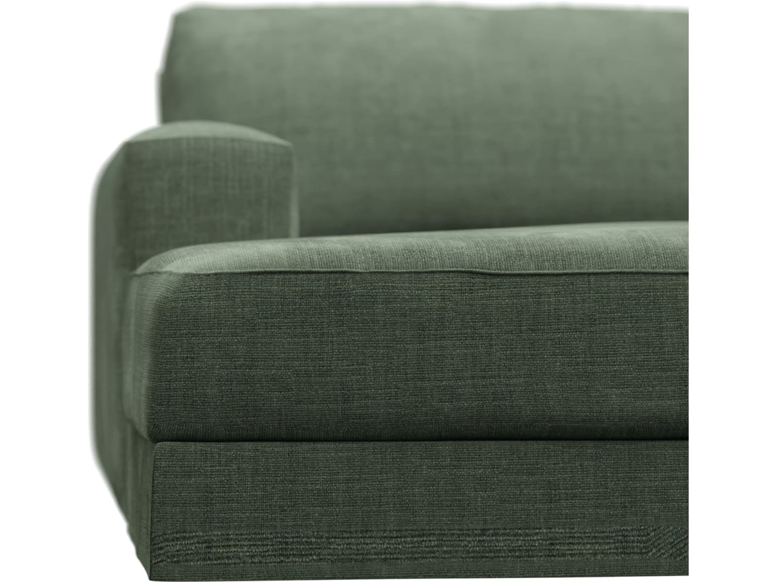 Monica Tribute Dark Jade Left Arm Facing Chaise Module color Tribute Dark Jade