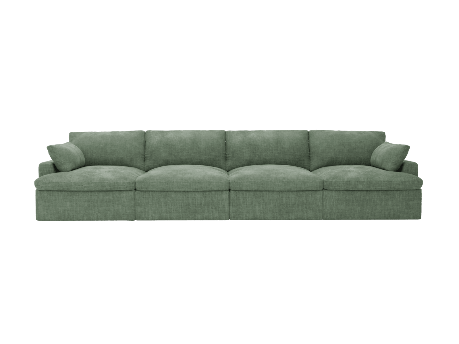 Retreat Tribute Dark Jade Modular Sofa - 4 Piece color Tribute Dark Jade