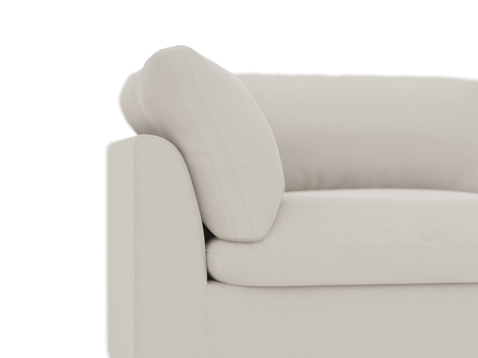 Retreat View Cream Corner Sofa Module color View Cream