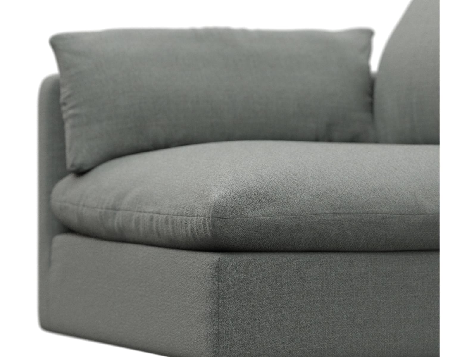 Willow Tribute Storm 1 Seat Left Arm Facing Sofa Module color Tribute Storm