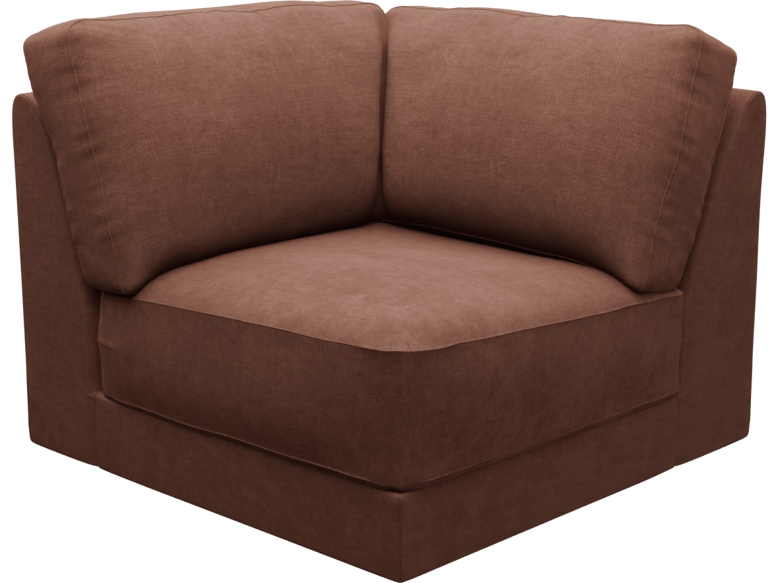 Monica Muse Rust Corner Sofa Chair Module color Muse Rust