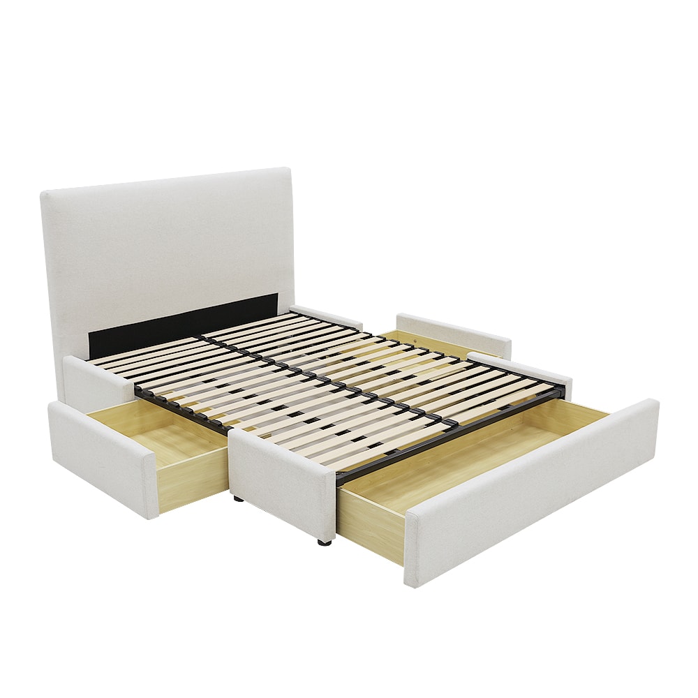 Aria Drawer Bed California Ivory color California Ivory