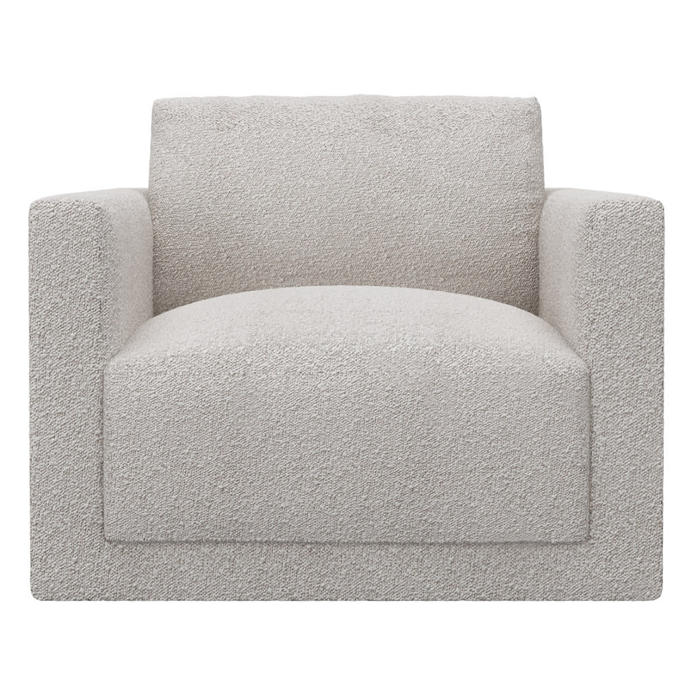 Haven Boucle Pumice Swivel Chair color Boucle Pumice