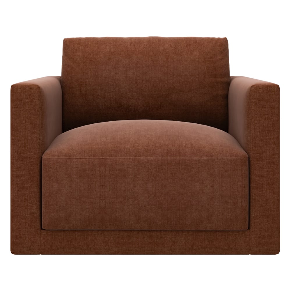 Haven Muse Rust Swivel Chair color Muse Rust