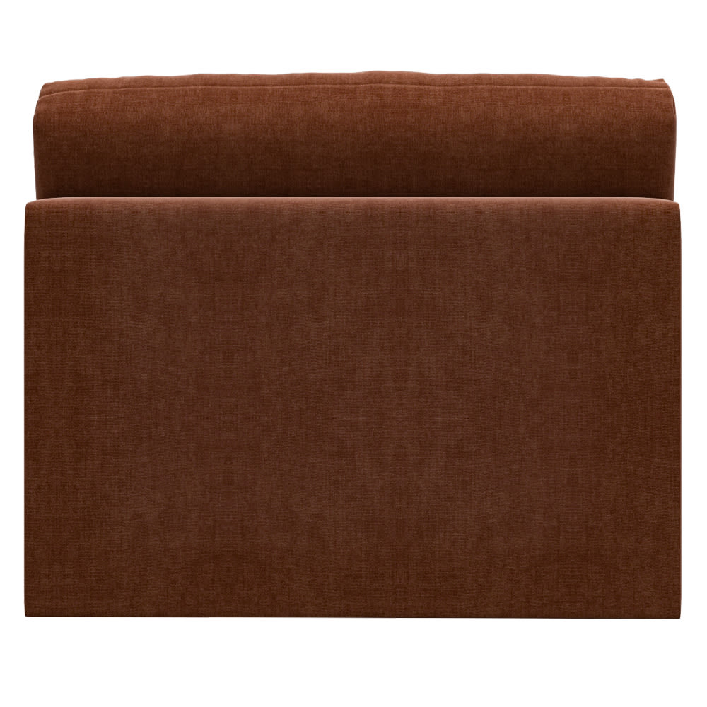 Haven Muse Rust Armless Sofa Chair Module color Muse Rust