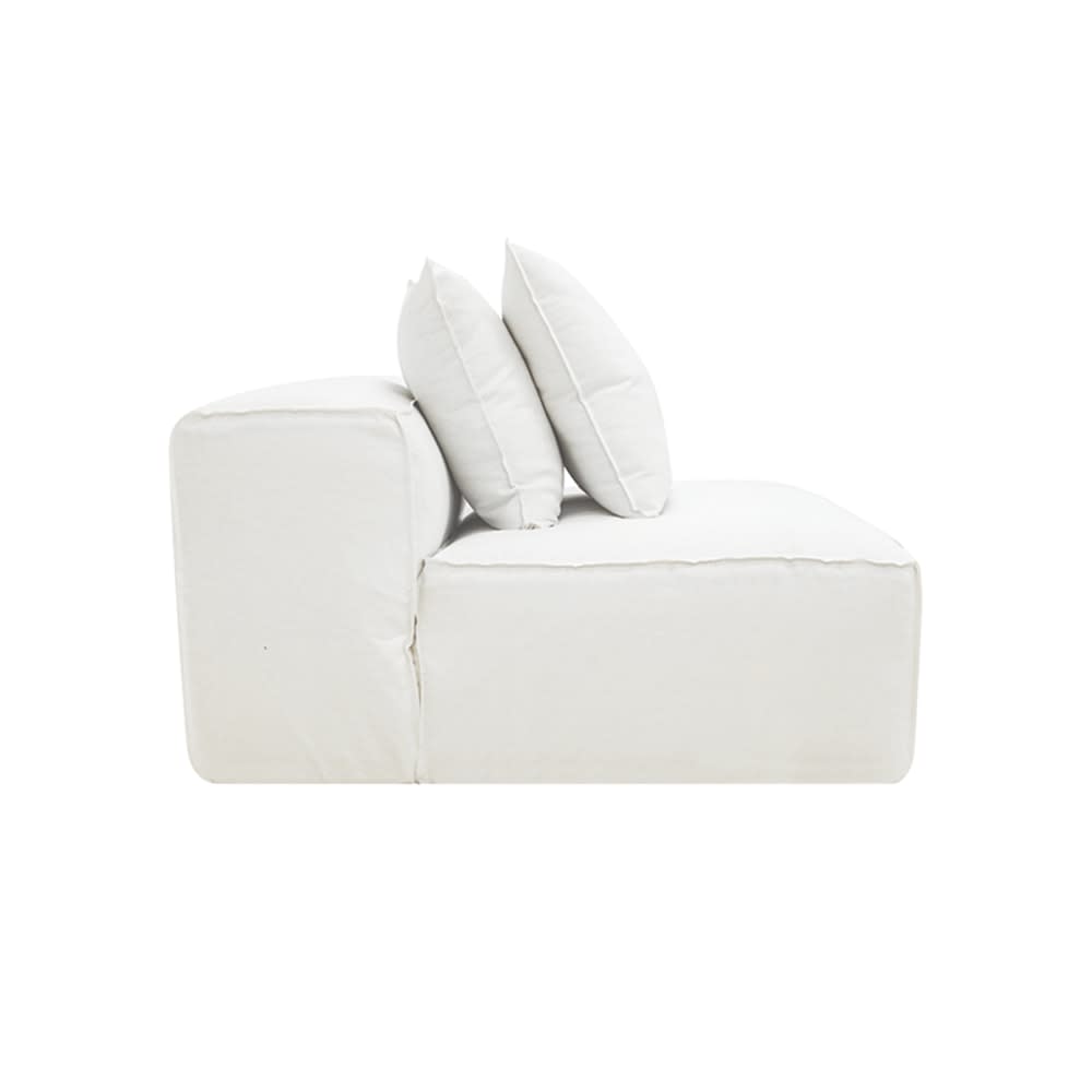 Riley Linen Pure White Module Armless color Linen Pure White